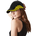 Black-Yellow - Back - Beechfield Unisex Grand Prix Baseball Cap