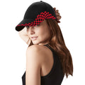 Black-Classic Red - Side - Beechfield Unisex Grand Prix Baseball Cap