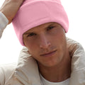 Dusky Pink - Back - Beechfield Unisex Plain Winter Beanie Hat - Headwear (Ideal for Printing)