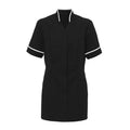 Black- White - Front - Alexandra Womens Mandarin Collar Tunic - Health Beauty - Medical Workwear