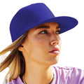 Purple - Side - Beechfield Unisex 5 Panel Retro Rapper Cap