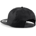 Black - Side - Beechfield Unisex 5 Panel Retro Rapper Cap