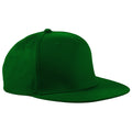 Bottle Green - Front - Beechfield Unisex 5 Panel Retro Rapper Cap