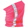 Fluorescent Pink - Back - Beechfield Unisex Multi-use Enhanced-Vis Morf