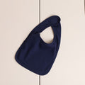 Navy - Back - Larkwood Baby Unisex Plain & Contrast Bib