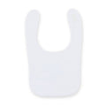 White - Front - Larkwood Baby Unisex Plain & Contrast Bib