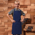 Navy - Back - Premier Childrens-Kids Bib Apron