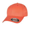 Spicy Orange - Front - Yupoong Mens Flexfit Fitted Baseball Cap