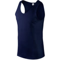 Navy - Side - Gildan Mens Softstyle® Tank Vest Top