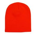 Blaze Orange - Front - Yupoong Flexfit Unisex Heavyweight Standard Beanie Winter Hat