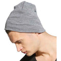 Heather Grey - Back - Yupoong Flexfit Unisex Heavyweight Standard Beanie Winter Hat