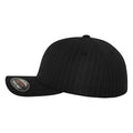 Black-White - Back - Yupoong Flexfit Unisex Pinstripe Baseball Cap