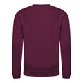 Burgundy - Back - AWDis Just Hoods Childrens-Kids Plain Crew Neck Sweatshirt