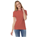 Pixel Coral - Back - B&C Womens-Ladies ID.001 Plain Short Sleeve Polo Shirt