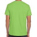 Lime - Back - Gildan Mens Short Sleeve Soft-Style T-Shirt