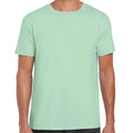 Mint Green - Front - Gildan Mens Short Sleeve Soft-Style T-Shirt