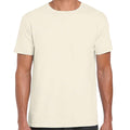 Natural - Front - Gildan Mens Short Sleeve Soft-Style T-Shirt