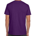 Purple - Back - Gildan Mens Short Sleeve Soft-Style T-Shirt