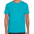 Tropical Blue - Front - Gildan Mens Short Sleeve Soft-Style T-Shirt