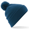 Petrol - Front - Beechfield Unisex Original Pom Pom Winter Beanie Hat