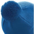 Petrol - Side - Beechfield Unisex Original Pom Pom Winter Beanie Hat