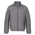 Steel - Front - 2786 Mens Tribe Fineline Padded Jacket