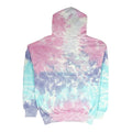 Purple-Blue-Pink - Back - Colortone Unisex Rainbow Tie Dye Pullover Hoodie