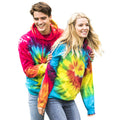 Rainbow - Side - Colortone Unisex Rainbow Tie Dye Pullover Hoodie