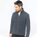 Convoy Grey - Back - WK. Designed To Work Mens Full Zip Anti Pill Microfleece Jacket