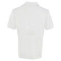 White - Back - Premier Mens Coolchecker Pique Short-Sleeved Polo Shirt