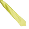 Lime - Back - Premier Colours Mens Satin Clip Tie