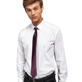 Aubergine - Back - Premier Colours Mens Satin Clip Tie