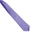 Purple - Back - Premier Colours Mens Satin Clip Tie