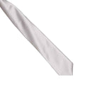 Silver Grey - Back - Premier Colours Mens Satin Clip Tie