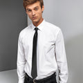 Black - Back - Premier Colours Mens Satin Clip Tie