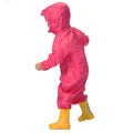 Jem Pink - Back - Regatta Professional Junior Childrens-Kids Paddle Rainsuit