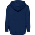 Navy - Back - Fruit Of The Loom Older Kids Unisex Classic 80-20 Hoodie