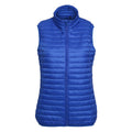 Royal - Front - 2786 Womens-Ladies Tribe Fineline Padded Gilet-Bodywarmer