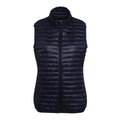 Navy - Front - 2786 Womens-Ladies Tribe Fineline Padded Gilet-Bodywarmer