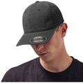 Black - Back - Flexfit Garment Washed Cotton Dad Baseball Cap