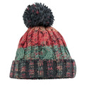 Morning Frost - Front - Beechfield Unisex Adults Corkscrew Knitted Pom Pom Beanie Hat