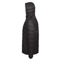 Black - Side - 2786 Mens Box Quilt Hooded Zip Up Jacket