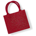 Red- Gold - Back - Westford Mill Shimmer Jute Mini Gift Bag