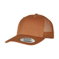 Caramel - Front - Yupoong Flexfit Retro Snapback Trucker Cap