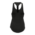 Charcoal - Back - Tri Dri Womens-Ladies Performance Strap Back Vest