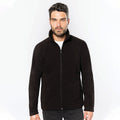 Black - Back - Kariban Mens Full Zip Microfleece Jacket