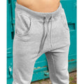 Heather Grey - Back - Build Your Brand Mens Heavy Deep Crotch Sweatpants