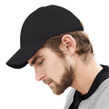 Black - Side - Beechfield Unisex Faux Suede Cap