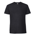 Black - Front - Fruit Of The Loom Mens Iconic 195 Ringspun Premium Tshirt