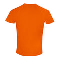 Flo Orange - Back - Spiro Adults Unisex Impact Aircool Tee